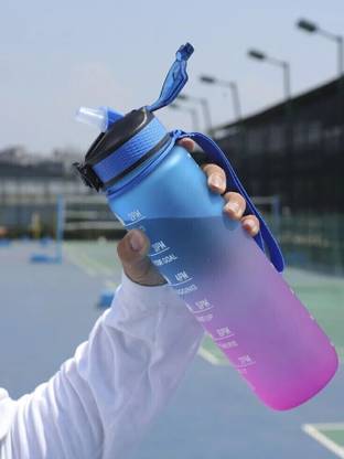 Cilox Motivational water bottle with sipper and time marker 1000 ml Sipper