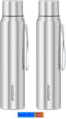 nanobot Stainless Steel Falcon Hot / Cold Double Layer Water Bottle 2 pcs(Each 700ML), 700 ml Bottle