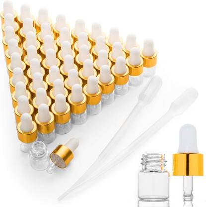 bhindustry dropper bottle, with gold droppers 70 ml Bottle