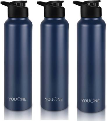 Youone Stainless Steel Water Bottle 1 litre, Water Bottles For Fridge, School,Gym,Home 1000 ml Bottle