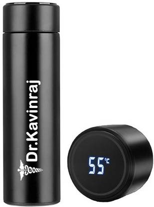 SY Gifts Dr Kavinraj Name Temperature Water Bottle Flask 500 ml Steel Bottle