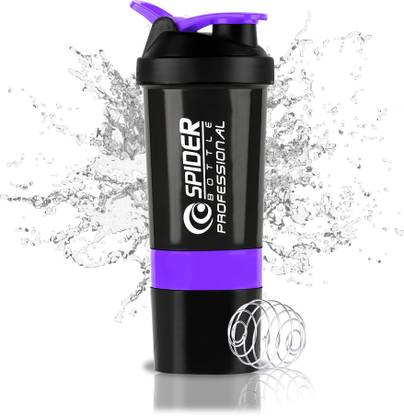 COOL INDIANS Premium Quality Shaker Bottle & Gym shaker Bottle with Mixer Ball 500 ml Shaker 500 ml Plastic Shaker