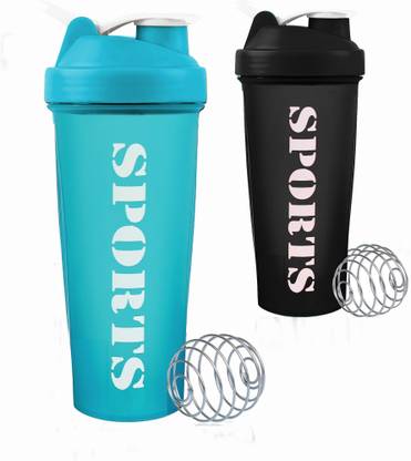 COOL INDIANS Premium Sports Gym shaker Bottle Combo With Blender Ball. 600 ml Plastic Shaker