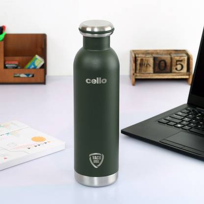 cello Duro Tuff Steel Series Mac, Double Walled, Durable DTP Coating 650 ml Flask