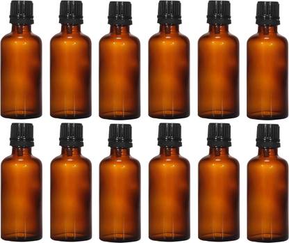 Pure Source India Amber Glass Bottles for Essential Oils, Fragrances, Cosmetics and Medicinal Uses 100 ml Bottle