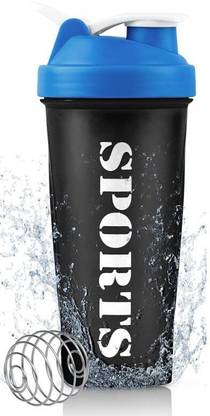 Zelenor Sports Sipper Gym Bottle with Stainless Steel Mixer Ball for Protein Shakes 650 ml Bottle