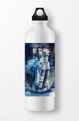 CreateByYou Cristiano Ronaldo specially designed printed water bottle 750 ml Steel Bottle