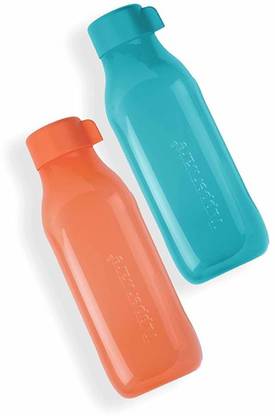 TUPPERWARE One Lt square water bottle each 1000 mL pack of 2 1000 ml Plastic Bottle