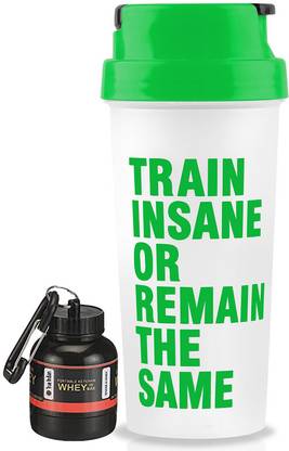 ZYRO Protein Funnel & Gym Shaker Stainless Steel Mixer Ball & Mesh Lump Free Shakes 700 ml Shaker