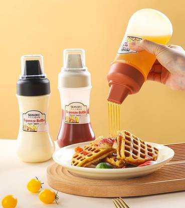 LAKSHMINARAYAN SALES Sauce Squeeze Bottle condiment Container Chocolate Honey Dispenser Oil Bottles 350 ml Bottle