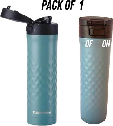 TUPPERWARE Facets thermal 420 ml easy push botton air tight pack of 1 420 ml Flask