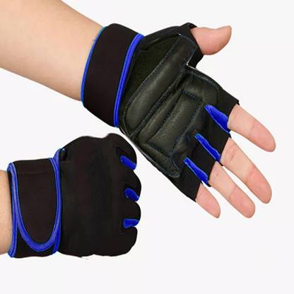 TRUE INDIAN Workout Gloves with Wrist Support for Gym Workouts, Training for Men Women Gym & Fitness Gloves
