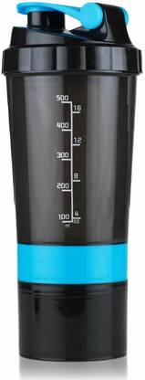 SwapME Gym Shaker Bottle BCAAs, Cycling, | Shaker Cup, Diet Shaker with Blenderball 500 ml Plastic Shaker