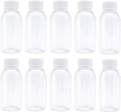 Prakash Empty Plastic Bottles | Leakproof Sealable Cap Water Bottles for Daily Use 100 ml Bottle