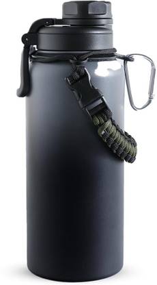 The Better Home Paracord Handle Strap-Wide Mouth Insulated Bottle|Vacuum with Rope & Carabiner 960 ml Flask