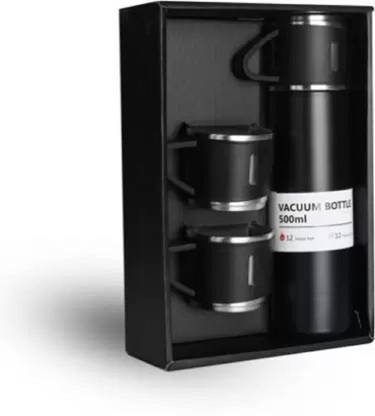Techfly Vacuum Insulated Flask set 3Cup set for Hot & Cold Drink BPA Free T15 500 ml Flask