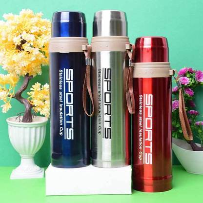 ActrovaX Sports Printed Stainless Steel Water Insulated Vacuum Cup 750 ml 750 ml Flask