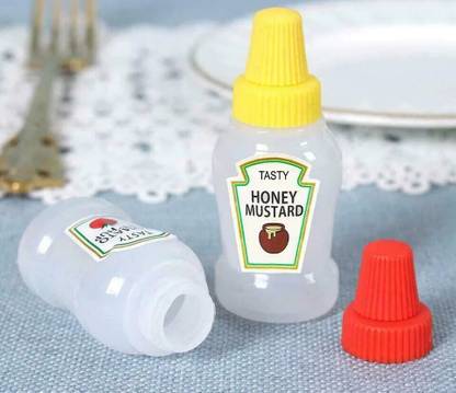 Bekner Mini Container Squeeze Bottles, Ketchup Bottle, Empty Condiment Squeeze Bottles 25 ml Bottle
