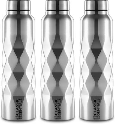 Classic Essentials Stainless Steel Puro Water Bottle 1000ml(Pack of 3) 1000 ml Bottle