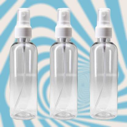 nsb herbals Transparent Empty Refillable Reusable FineMist SprayBottle with DustCap 170 100 ml Spray Bottle