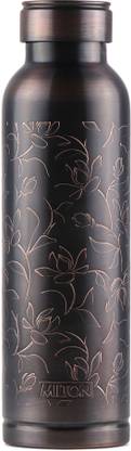 MILTON Copper Swasth Water Bottle, 940 ml, Black 940 ml Bottle