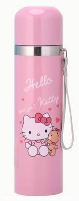 Red-sunset Hello Kitty Bottle Stainless Steel Theme for Kids Flask Insulated Boys,Girls 500 ml Bottle