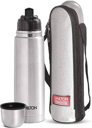 MILTON Flip lid 1000 Thermosteel Water Bottle, ISI Certified, 24 Hr Hot and Cold 1000 ml Flask