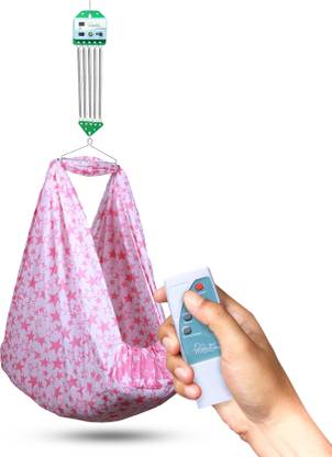 Momtike Automatic cradle for baby vertical motion with remote, thottil, jhula Bouncer