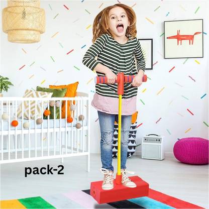 viyagee junier 2pcs Crazy Pogo Jumper Squeaky Sounds Bouncer