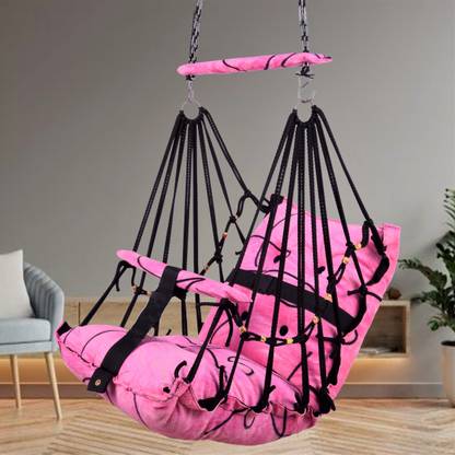 JD ENTERPEISE Cotton Baby Swing Chair for Baby's Folding and Washable1-6 Years with Belt Swings