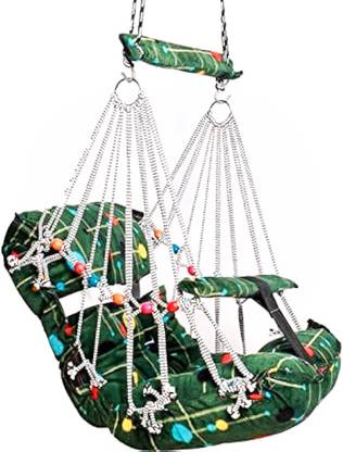 CustomisebySK Fabric Cotton Child Jhula baby swing for home Hanging Accessories | 1 to 3 Year Swings