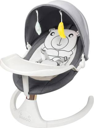 BAWALY Electric Baby Swing Cradle with Adjustable Swing Speed Rocker and Bouncer