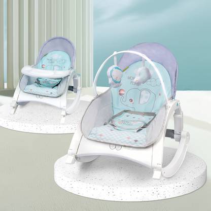 R for Rabbit Baby with Music and Vibration, Adjustable backrest Recline Feature, Rocker