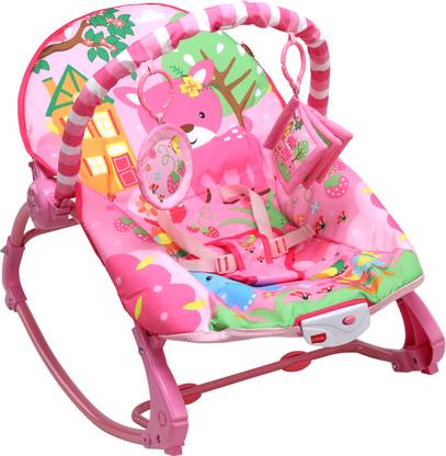 LuvLap Springdale Newborn To Toddler Portable Rocker Cum Bouncer,Multicolor Rocker and Bouncer