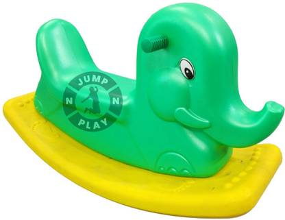 JUMP N PLAY Elephants Shaped Rocking Ride On Indoor&Outdoor Toys for Kids. Rocker