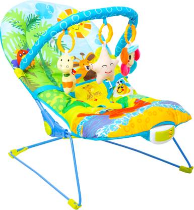 MeeMee Vibrating & Soothing Baby Bouncer (Blue) Bouncer