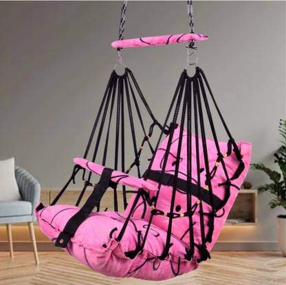 Yaksok ZONES Cotton baby swing for Kids children jhula chair 1-6 Years Folding & Washable Swings