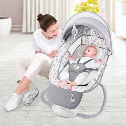 mastela 3 in 1 Baby Electric Rocker & Bouncer with automatic Swing, 5 point safety Belt Rocker