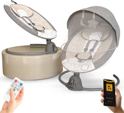 baybee Automatic Electric Baby Swing Cradle with Adjustable Swing Speed, Remote Bouncer