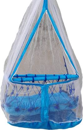 Kids Town Baby Sleeping Jhula Swing for New Born Baby Handmade Hanging with Mosqito Net Swings