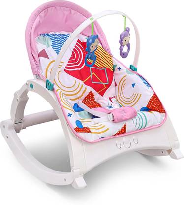Play Nation Portable Baby With Music, Vibration, Toy| Backrest,Recliner,Feeding Chair Rocker