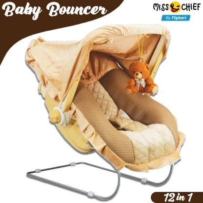 Miss & Chief Premium Quality Super Deluxe 12 in 1 Musical Carry Cot Bouncer ISI Marked Bouncer