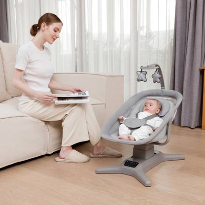 mastela X StarAndDaisy Baby Electric Cradle with multi Adjustment Mode & Touch Panel Swings