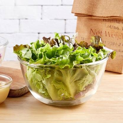 Lucky Borosilicate Glass Serving Bowl | Chef’s Glass Mixing & Serving Bowls | Capacity - 1380ML Each |Microwave Safe|