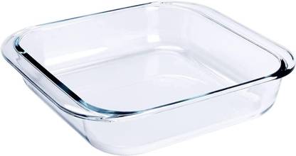 MDNSHO Glass Serving Bowl Borosilicate Glass microwave Square Glass Baking Dish, Baking Tray, 900ml