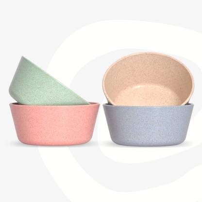 Eha Biocomposite Serving Bowl | Small Curry Bowl Set for Kitchen | 175 ml | Made with Bamboo Fiber & Rice Husk