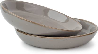 Shay Ceramic Pasta Bowl Speckle | Salad Plates | Microwave & Dishwasher Safe