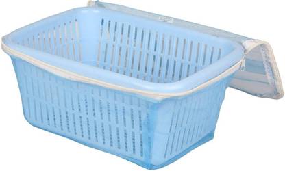 Vital Creations Plastic Soup Bowl Multipurpose Safe Net Cover Plastic Fruit Vegetable Onion Potato Storage Baske