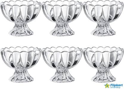 Flipkart SmartBuy Glass Dessert Bowl Glass Dessert Bowl Set Of 6