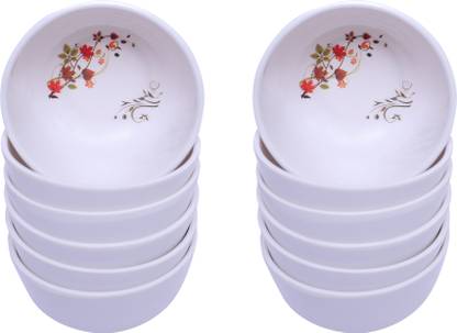 Feast Melamine Serving Bowl Select Beautyful Serving Bowl/Veg Bowl&Dinner Bowl Set 12 Pcs Of Melamine